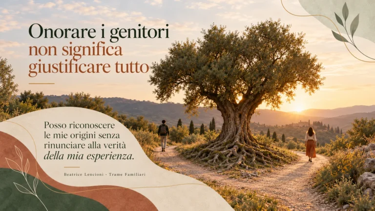 Illustrazione simbolica di due persone su sentieri diversi che nascono dalle radici dello stesso albero.